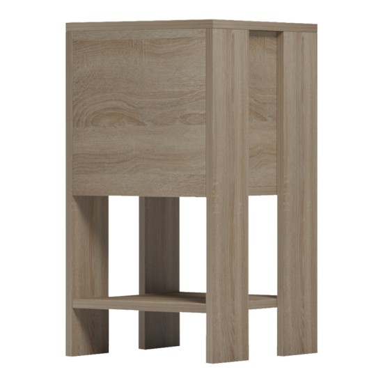 Κομοδίνο Reppo  sonoma 30x30x55εκ