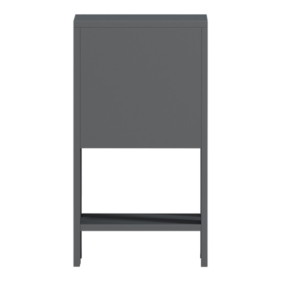 Κομοδίνο Reppo  ανθρακί 30x30x55εκ