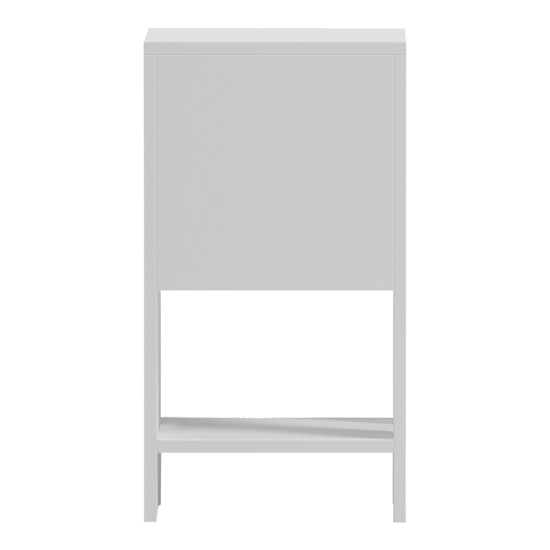 Κομοδίνο Reppo  λευκό 30x30x55εκ