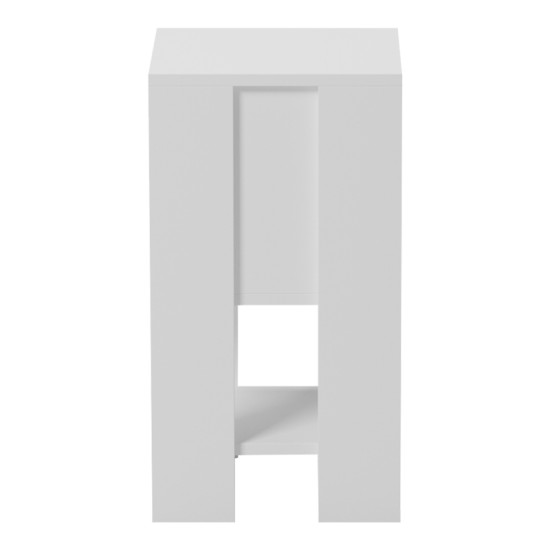 Κομοδίνο Reppo  λευκό 30x30x55εκ