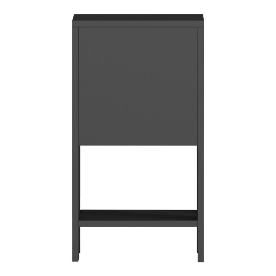 Κομοδίνο Reppo  μαύρο 30x30x55εκ