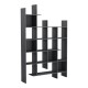 Βιβλιοθήκη Manco  ανθρακί 122x25.5x188εκ