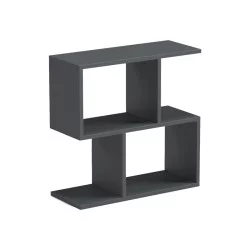 Βοηθητικό τραπέζι-βιβλιοθήκη Wesmol  ανθρακί 50x20x50εκ