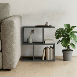 Βοηθητικό τραπέζι-βιβλιοθήκη Wesmol  ανθρακί 50x20x50εκ