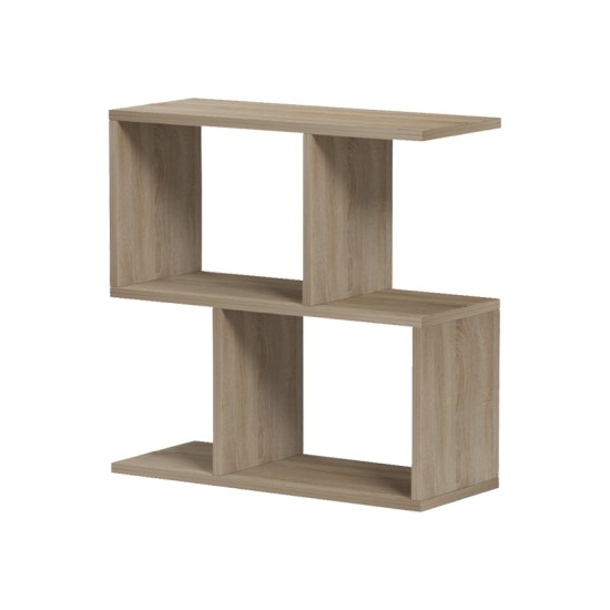 Βοηθητικό τραπέζι-βιβλιοθήκη Wesmol  sonoma 50x20x50εκ
