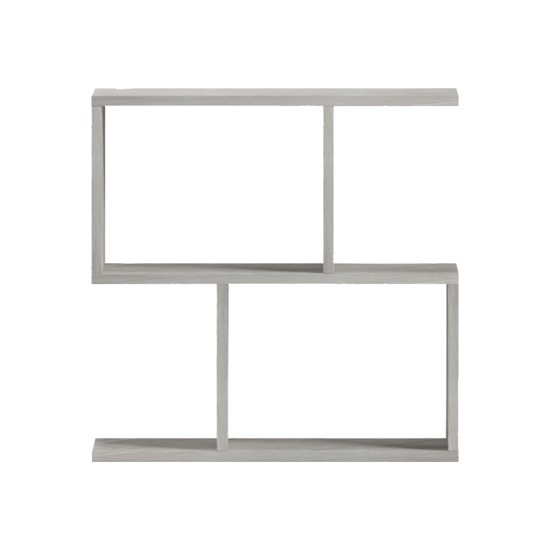 Βοηθητικό τραπέζι-βιβλιοθήκη Wesmol  γκρι όψη μαρμάρου 50x20x50εκ