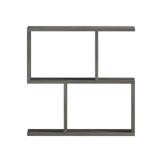 Βοηθητικό τραπέζι-βιβλιοθήκη Wesmol  ανθρακί όψη μαρμάρου 50x20x50εκ