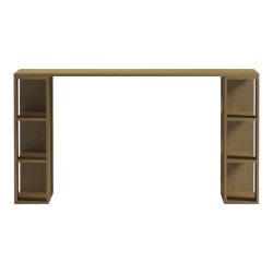 Γραφείο με ραφιέρα Colmar  σε ανοιχτό καρυδί 140x60x75εκ