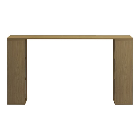 Γραφείο με ραφιέρα Colmar  σε ανοιχτό καρυδί 140x60x75εκ