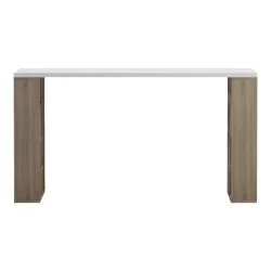 Γραφείο με ραφιέρα Labirent  sonoma-λευκό 140x60x75εκ