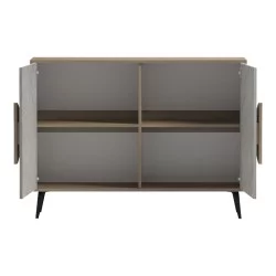 Μπουφές Gora  sonoma-μπεζ οψη μαρμαρου 110x35.5x82εκ