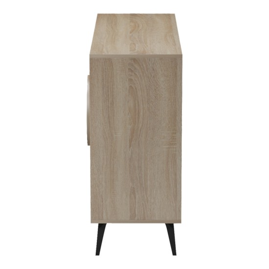 Μπουφές Gora  sonoma-μπεζ οψη μαρμαρου 110x35.5x82εκ