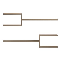 Ραφιέρα τοίχου Sumpa  2 τεμ sonoma 65x20x18εκ