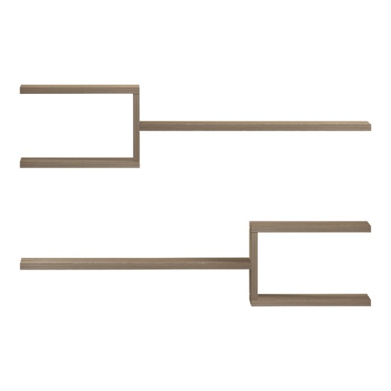 Ραφιέρα τοίχου Sumpa  2 τεμ sonoma 65x20x18εκ