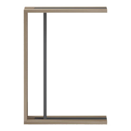 Βοηθητικό τραπέζι Muju  sonoma- ανθρακί  30x40x55εκ