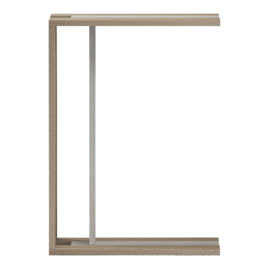 Βοηθητικό τραπέζι Muju  sonoma- μπεζ οψη μαρμάρου  30x40x55εκ