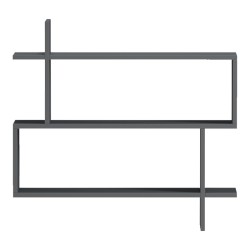 Ραφιέρα τοίχου Paralel  ανθρακί 70x22x65,5εκ