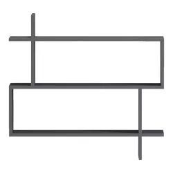 Ραφιέρα τοίχου Paralel  ανθρακί 70x22x65,5εκ