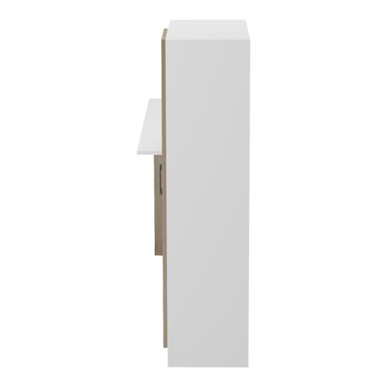 Γραφείο με βιβλιοθήκη και ντουλάπι Ofisio  sonoma-λευκό 152.3x40x120εκ