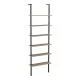 Βιβλιοθήκη επιτοίχια Dimmo  sonoma-μαύρο μέταλλο 60x20x180εκ