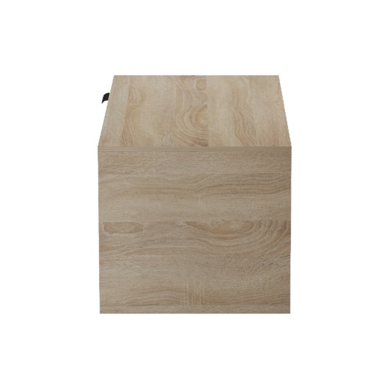 Τραπέζι σαλονιού Felina  sonoma-ανθρακί 100x50x45εκ