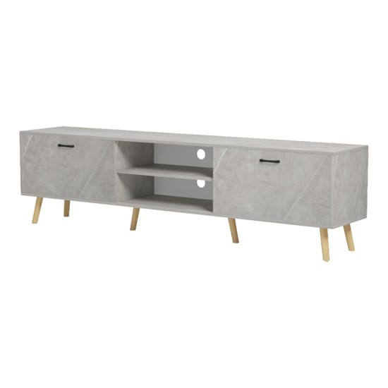 Έπιπλο τηλεόρασης Gorna  μπεζ εφέ μαρμάρου 180x35x48.6εκ--(Eλάχ.Ποσότητα:)