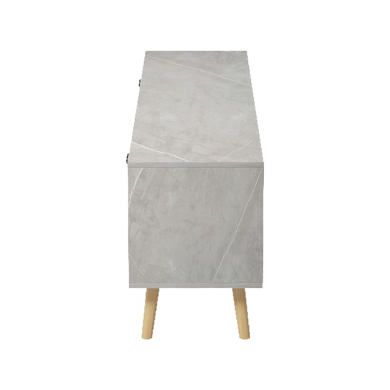 Έπιπλο τηλεόρασης Gorna  μπεζ εφέ μαρμάρου 180x35x48.6εκ--(Eλάχ.Ποσότητα:)