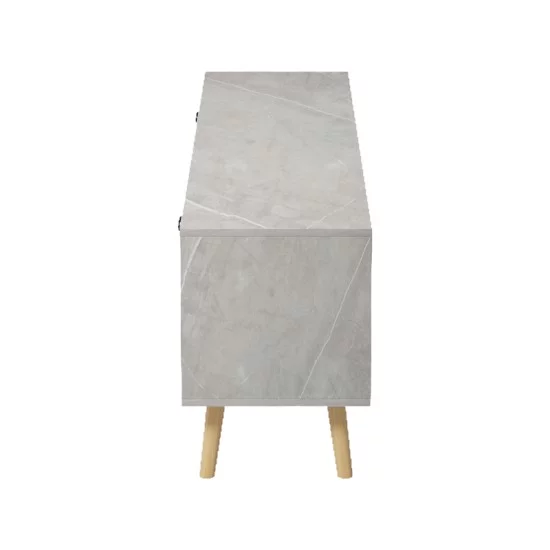 Έπιπλο τηλεόρασης Gorna  μπεζ εφέ μαρμάρου 180x35x48.6εκ