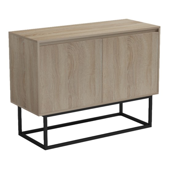 Μπουφές Dabia  sonoma-πόδι μαύρο μέταλλο 100x40x74εκ--(Eλάχ.Ποσότητα:)