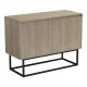Μπουφές Dabia  sonoma-πόδι μαύρο μέταλλο 100x40x74εκ