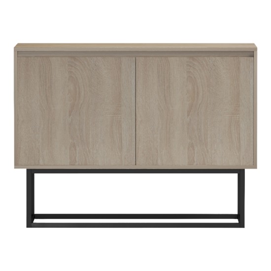 Μπουφές Dabia  sonoma-πόδι μαύρο μέταλλο 100x40x74εκ--(Eλάχ.Ποσότητα:)