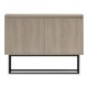 Μπουφές Dabia  sonoma-πόδι μαύρο μέταλλο 100x40x74εκ--(Eλάχ.Ποσότητα:)