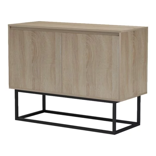 Μπουφές Dabia  sonoma-πόδι μαύρο μέταλλο 100x40x74εκ