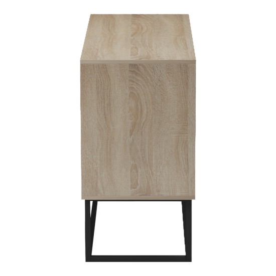 Μπουφές Dabia  sonoma-πόδι μαύρο μέταλλο 100x40x74εκ--(Eλάχ.Ποσότητα:)