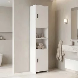 Ντουλάπι-στήλη Perlina  λευκό 40x32x175εκ