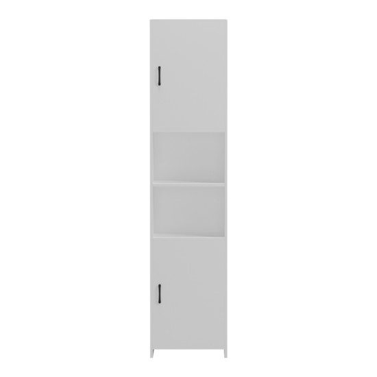 Ντουλάπι-στήλη Perlina  λευκό 40x32x175εκ