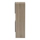 Σύνθετο σαλονιού Defry  sonoma-ανθρακί 177.5x31.5x110εκ