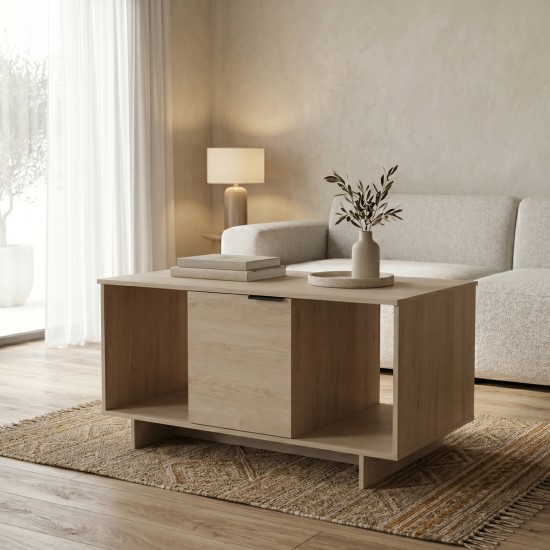 Τραπέζι σαλονιού Nalinda  sonoma 100x55x55εκ
