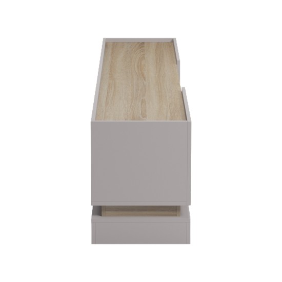 Έπιπλο τηλεόρασης Wendo  γκρι-sonoma 200x37x47εκ