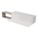 Έπιπλο τηλεόρασης επιτοίχιο Olande  sonoma-λευκό 210x35x48εκ