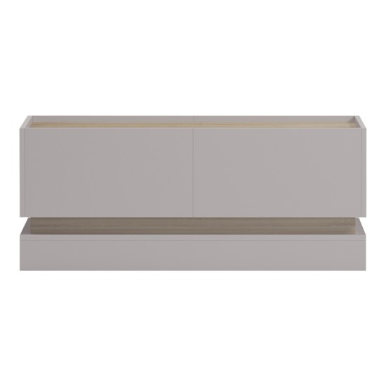 Τραπέζι σαλονιού Wendo  taupe-sonoma 97x60x40εκ