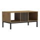 Τραπέζι σαλονιού Delanka  oak-μαύρο 92x50x46εκ