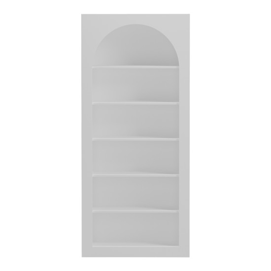 Βιβλιοθήκη Boke  λευκό 80x31.5x180εκ