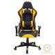 Καρέκλα γραφείου gaming Miel pakoworld PU μαύρο-κίτρινο Model: 232-000001