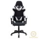 Καρέκλα γραφείου gaming Leoni pakoworld PU μαύρο-λευκό Model: 232-000005