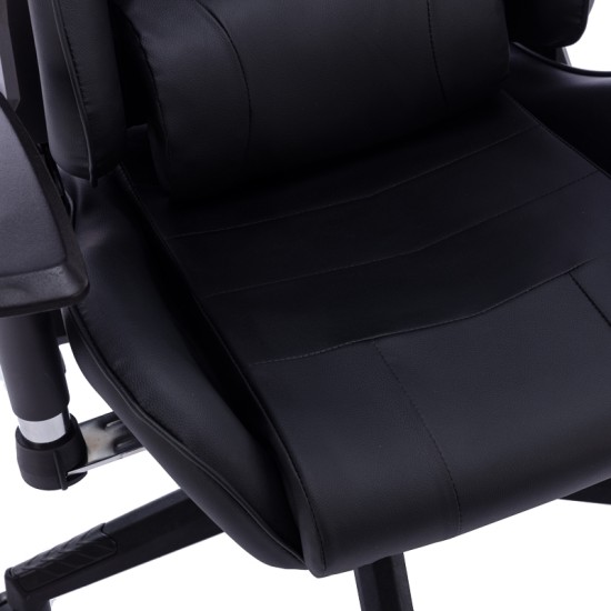 Καρέκλα γραφείου gaming Mazol pakoworld pu μαύρο 66x56x135εκ Model: 232-000008