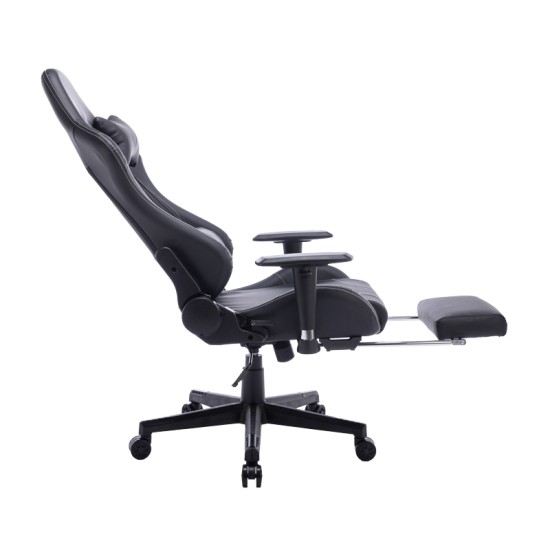 Καρέκλα γραφείου gaming Zeldo pakoworld pu μαύρο 66x56x135εκ Model: 232-000010