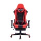 Καρέκλα γραφείου gaming Zeldo pakoworld pu μαύρο-κόκκινο 66x56x135εκ Model: 232-000011