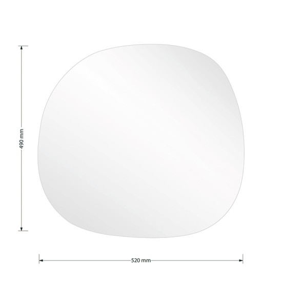 Καθρέπτης Frameless 1 μαύρο 49x1.2x52εκ Καθρέπτης Frameless 1 μαύρο 49x1.2x52εκ