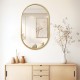 Καθρέπτης Ellipse χρυσό 50x2x80εκ Καθρέπτης Ellipse χρυσό 50x2x80εκ